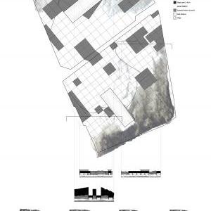 Parc de la Villette: phase 2 plan and diagrammatic drawings. 
